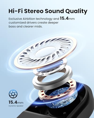 LeMuna Open Ear Headphones, Bluetooth 5.3 Air Conduction Sport Earbuds with Mic, 17g Ultra-Lightweight Comfort, Premium Sound & Clear Calls, Snug Fit, IPX5 Waterproof for Running, Hiking, Fitness
