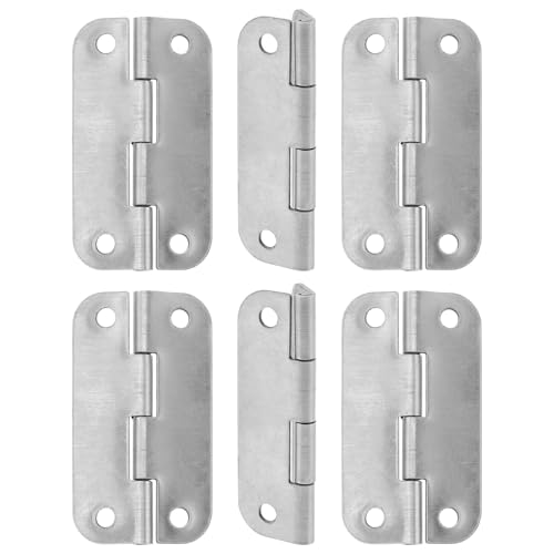 NIYANGLE Juego de Bisagras de Repuesto para Enfriadores, Acero Inoxidable, 6 Piezas (60x32x1,2 Mm), Bisagras para Hieleras, Piezas de Repuesto Duraderas para Puertas de Congelador, Uso
