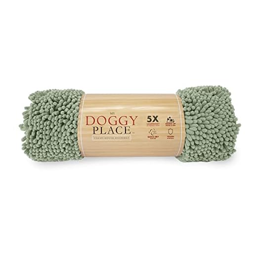 My Doggy Place - Microfiber Door Mat - Soft and Plush Pet Mat for Every Room of The House - Dirt and Water Absorbent Mat - Washer & Dryer Safe Non-Slip Mat - Sage Green Hallway Runner Rug - 8 x 2 ft