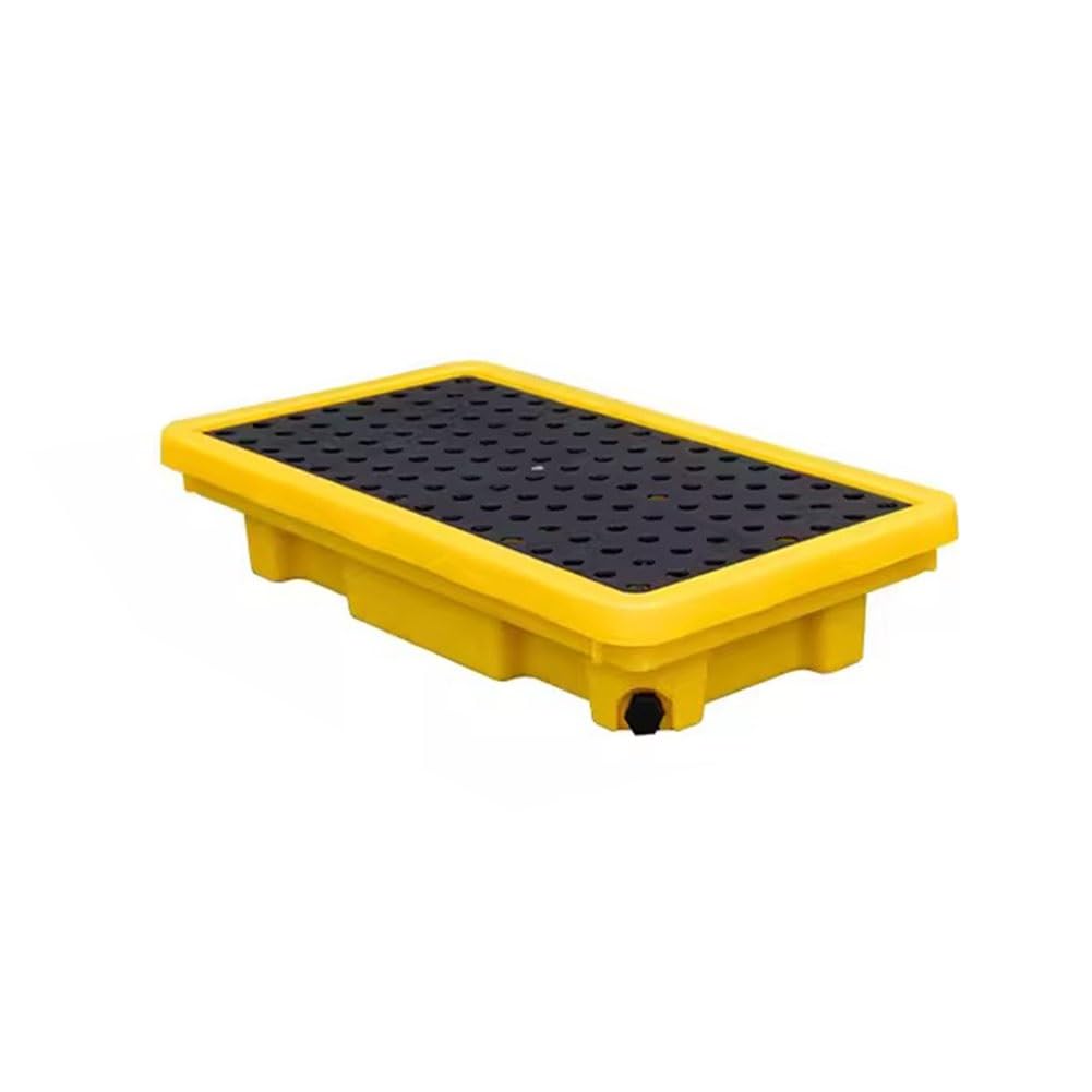 exproyzk Plataforma Modular de contención de vertidos, Plataforma de contención de derrames de bidones, Paleta de plástico a Prueba de Fugas(66 * 36 * 12cm)