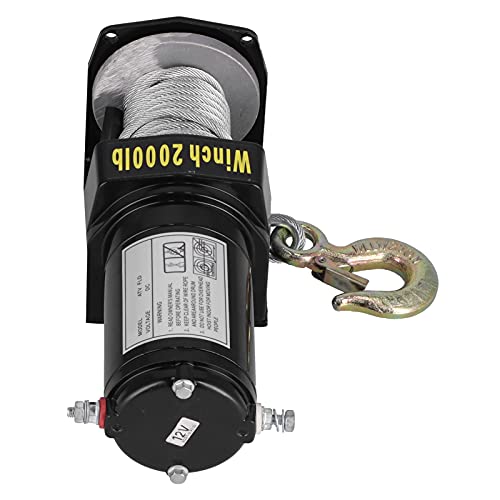 Winch eléctrico 12V 2000LB con cuerda de 6m miniatura 7