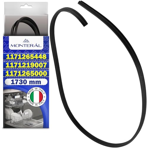 Burlete Lavavajillas 1730 mm Tiene el Código Original 1171265448 117126544/8 1171265026 para Zanussi para Electrolux - MADE IN ITALY - Garantía 10 Años - MONTERAL