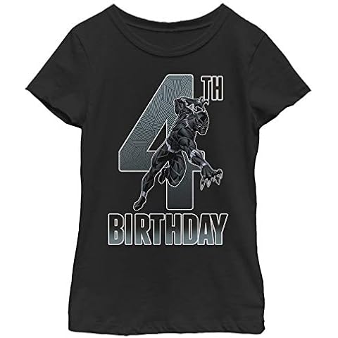 Marvel Black Panther Girls Birthday T-Shirt Cover