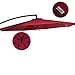 Sundale Outdoor 10 Feet Aluminum Offset Patio Umbrella with Crank and Cross Bar Set, Cantilever Umbrella for Deck, Garden, Backyard, 8 Steel Ribs, 100% Polyester Canopy Shade (Burgundy)