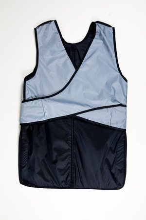 Unisex Front Protection Lead Free Apron (S 80KvP, Blue)