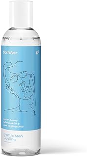 Lubrifiant Satisfyer Men Cooling | lubrifiant intime a l'eau | Effet froid pétillant | Compatible avec les préservatifs | Idéal pour les jouets sexuels | 300 ml gel intime femme