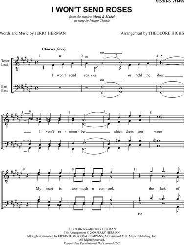 I Won't Send Roses - from Mack and Mabel