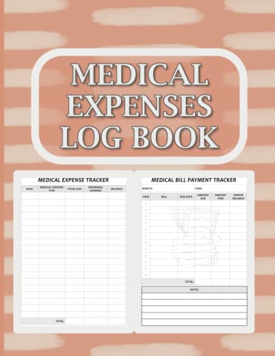 Medical Expenses Log Book: Easily Record Your Medical Spending and Track Your HealthCare Expense: B.A. Creatives, B.A. Creatives: Amazon.com