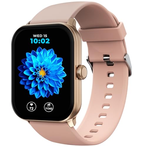 Image of beatXP Nexus 1.78 inch Super AMOLED Display Bluetooth Calling Smart Watch, Metal Body, Rotary Crown, 368*448PX, 1000 Nits, 60Hz Refresh Rate, 100+ Sports Modes, 24 /7 Health Tracking, IP68(Champagne Gold)
