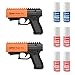 Mace (Bundle) Brand Police Strength (Version 2.0) Pepper Spray Guns with Invisible UV Identifying Dye, 2-Pack Includes 2 Pepper Spray Guns and 6 Canisters with 20 Foot Stream Spray