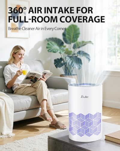 Image of FreAire Air Purifiers for Bedroom Up to 1086 Ft, KN6391RGB, White