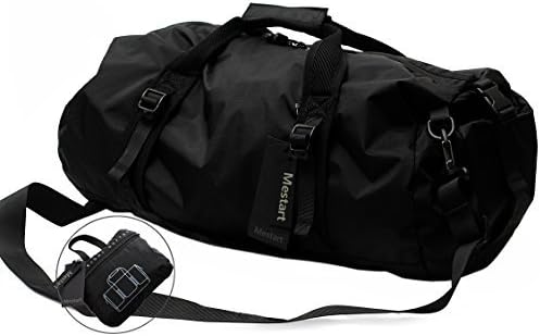 Foldable Duffel Bag, Mestart Waterproof Travel Luggage Gym Sports Shoulder Bag (Small)