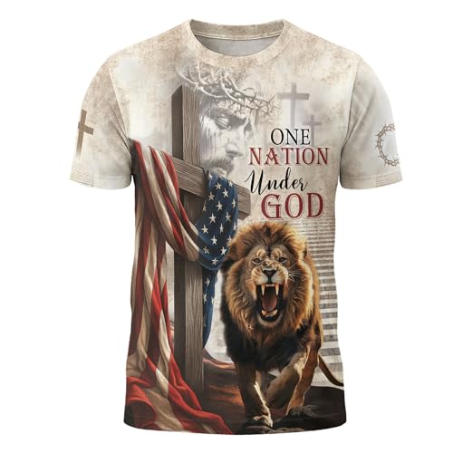 Iron Sharpens Iron T-Shirt Men, Christian Shirts for Men, Cross Shirt, Bible Verse Shirts, Faith Shirt Mens