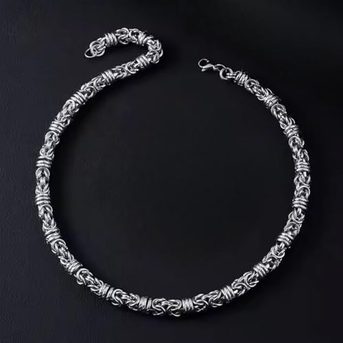 Image of THE MEN THING Chain for Men, Luxury Pure Titanium Steel Chain | Silver Stainless Steel Chain | Necklace Jewellery for Men & Boys