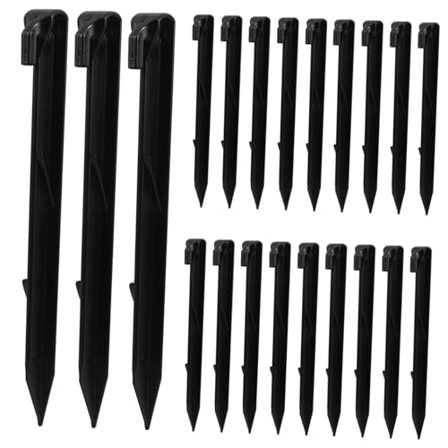 Toddmomy 50pcs Heavy Duty Plastic Tent Stakes Landscape Anchoring Pegs for Camping Outdoor Activities and Gardening Durable Ground Stability Spikes