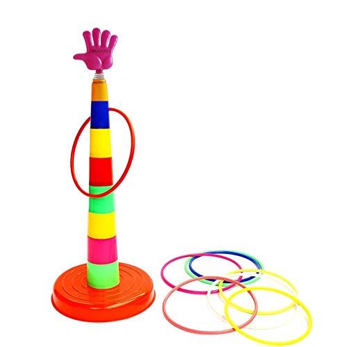 Image of Craveon Toys 2 in 1 Ring Toss Game for Speed and Agility Practice Games for Kids, Multi