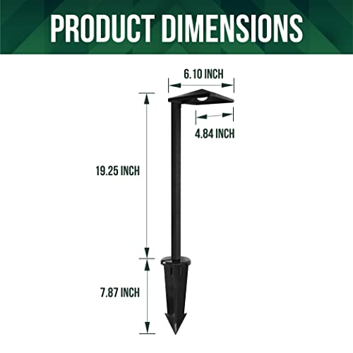 Gkoled 6 Pack Low Voltage Led Landscape Pathway Light, Outdoor Garden Yard Walkway Sidewalk Driveway Lighting, Waterproof Path Lights With Large Stake, 3W 3000K, Die-Cast Aluminum Housing, Black #TOP3