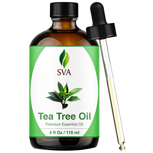 SVA Tea Tree Essential Oil – 4 Fl Oz – 100% Natural Tea...