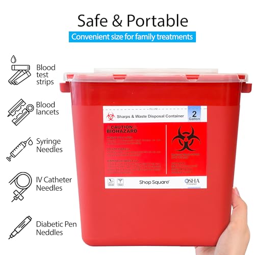 Sharps Container 2 Gallon, Sharps Containers For Home