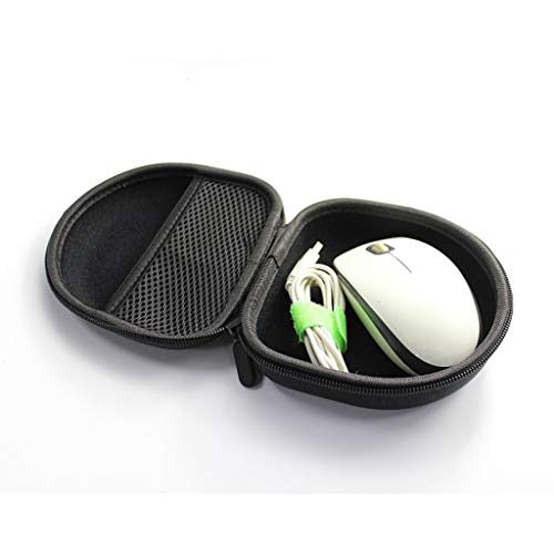 Image of VERTUS Wired Mouse Storage Case, Portable Gadget Organiser Case | Storage Organizer Bag for Adapters, Power Bank, USB Flash Drive, Cable, Charger, Wireless Mouse, Headphones, Portable SSD (Black)