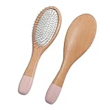 Entwirrungsbürste für Haare, Friseurbürste mit Luftkissen aus Holz, Entwirrungsbürste 22 x 6 cm, Haarbürste mit Airbag mit weichen Borsten, Haarbürste mit
