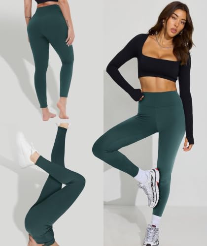 Image of GAYHAY High Waisted Leggings with Pockets for Women - Buttery Soft Yoga Pants for Gym Workout, Athletic Running
