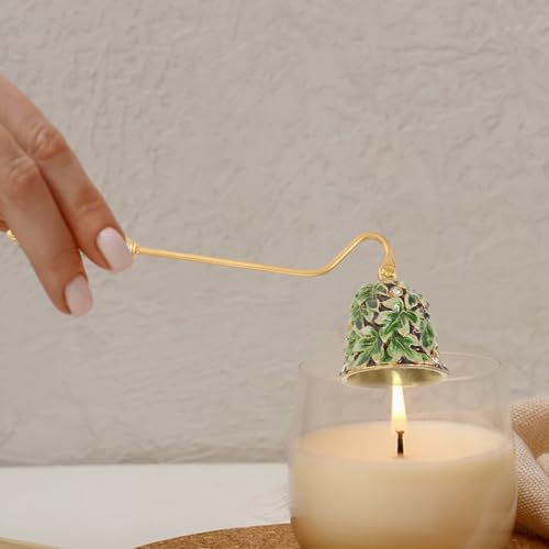 Elegante apagavelas de aleación de zinc TEHAUX con hoja de esmalte 8