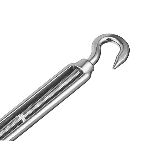 New Lon0167 M8 Stainless Featured Steel 304 Hook reliable efficacy & Eye Turnbuckle Wire Rope 5pcs miniatura 3
