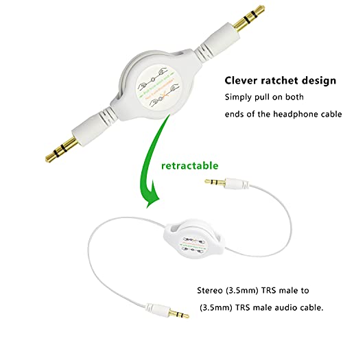 GELRHONR Cavo arrotolabile audio da 3,5 mm, Cavo