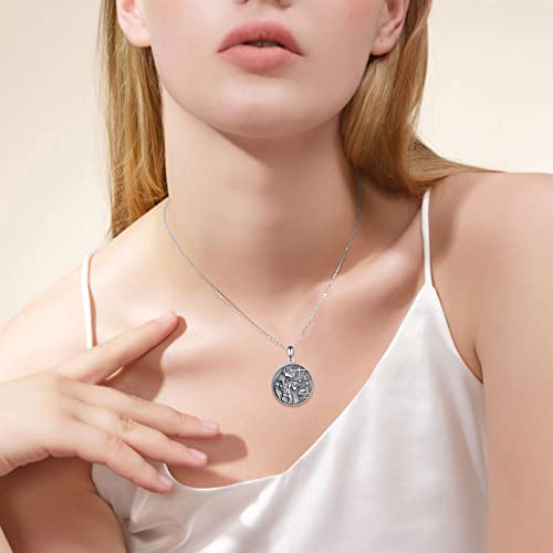 Egyptian Jewelry Sterling Silver Anubis Ankh Eye of Horus Necklace Egypt Scarab Pendant for Women Men2