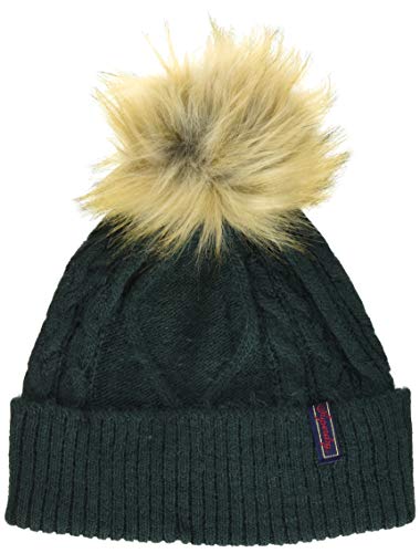 Superdry Lannah Cable Beanie Passamontagna, Verde