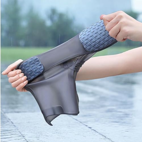 Cubiertas impermeables para calzado de silicona, antideslizantes y gruesas para exterior, para hombres y mujeres, ideales para pesca miniatura 4