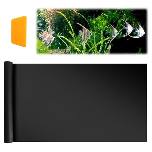 GOSHIES Aquarium Hintergrundfolie 30x200cm Aquarium Poster Aquarium Aufkleber Hintergrund Aquarium Rückwandfolie Keine Verblassung, Zuschneidbar, für Dekoration Ihr Aquarium