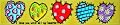 Love You with All My Hearts - Decorative Ceramic Art Tile - 3"x16" En Vogue