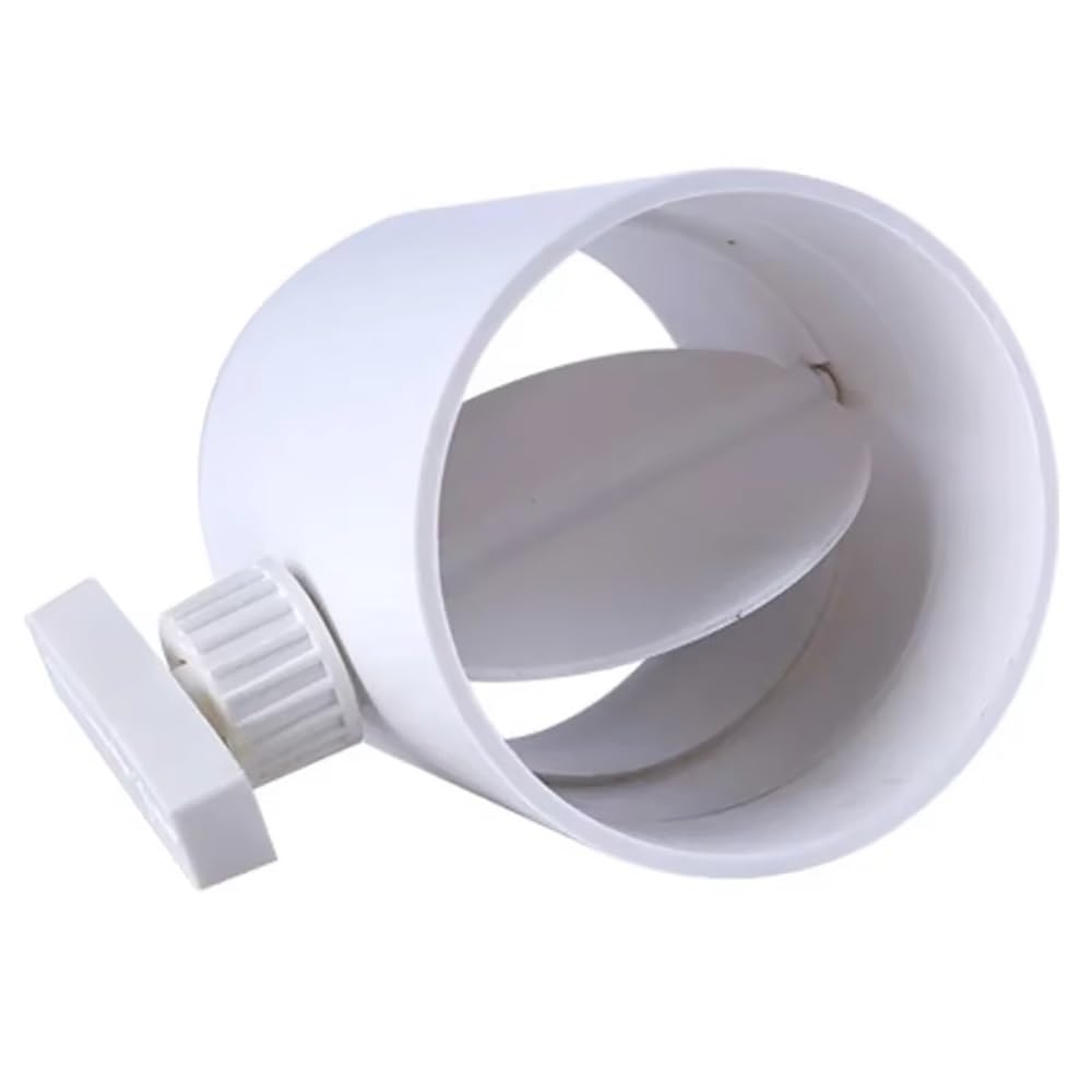 Valvola di regolazione del volume del gas for tubi in PVC da 1 pezzo - Valvola di ritegno con interruttore rotondo manuale regolabile for il controllo del flusso d'aria nei sistemi HVAC(200mm)