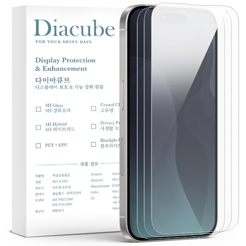 Film protection écran PET 6H pour 17 Pro Max HD transparent anti-rayures x3