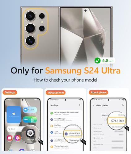 Image of FNTCASE for Samsung Galaxy S24 Ultra Case: [Fit for Magsafe] [Full Camera Protection] Translucent Matte Cases with [Screen Protector] Military Grade Shockproof Protective Phone Cover