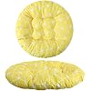 Funnymoom 35" Large Yellow Floor Cushion Round Meditation Floor Pillow Cushion for Adults Oversized Playroom Pillows Reading Nook Big Pillow for Sitting Yoga Living Room Sofa Balcony