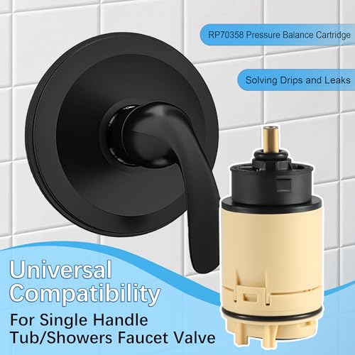 Reemplazo de cartucho de ducha RP70538 compatible con grifo de una sola manija Delta 6