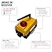 JEICO Crane Hoist Industrial Wireless Remote 3 Buttons Controller JREMO 3K (1 Transmitter + 1 Receiver) Yellow, Made in Korea