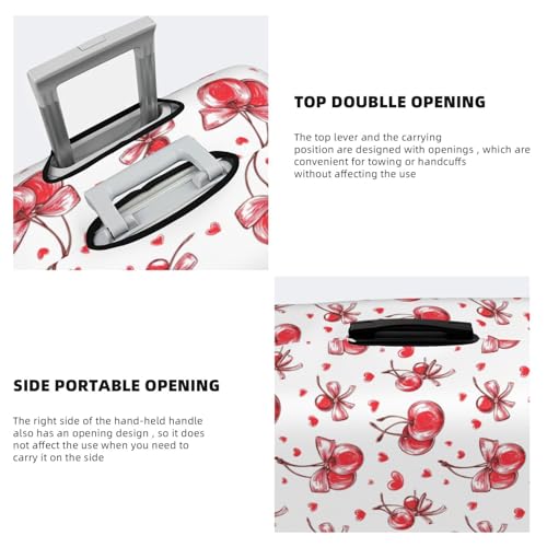 Luggage Cover - Bow Cherry Print Travel Suitcase Covers For Luggage, High Elasticity Suit Case Cover Protector Fits 18-32 Inch4