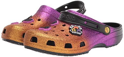 Crocs Unisex Men s and Women s Classic Disney Hocus Pocus Clog, Halloween Glitter, 7 US