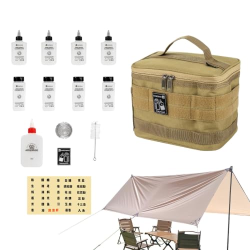 Botellas de especias de camping de 14 piezas: sazona tus platos al aire libre con comodidad