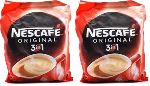 Image of Nescafe 3 In 1 Original Soluble Ground Instant Coffee 30 Sachets Bag, 525g (Pack of 2)