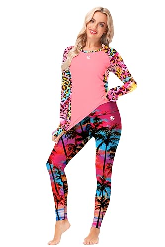 Image of AOBUTE Women Swim Pants UPF 50+ Rash Guard Pants High Waisted Swimming Leggings