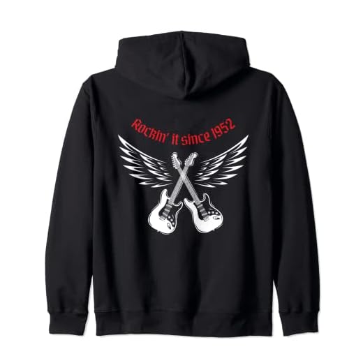 Guitarra eléctrica metal rock guitarrista cumpleaños 1952 Sudadera con Capucha