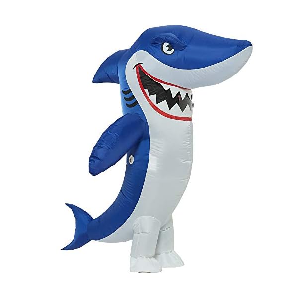 One casa inflatable costume full body shark air blow up funny party halloween costume for adult
