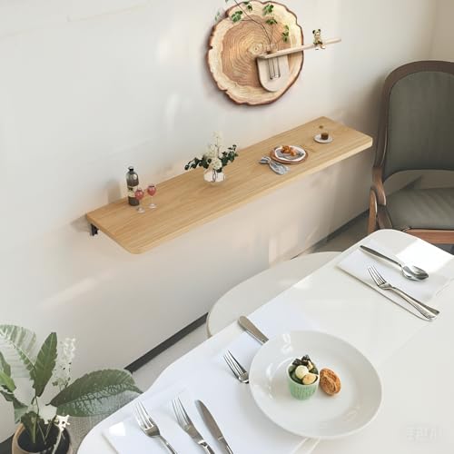 Bureau en bois mural de qualité supérieure table rabattable 100x45cm - 4