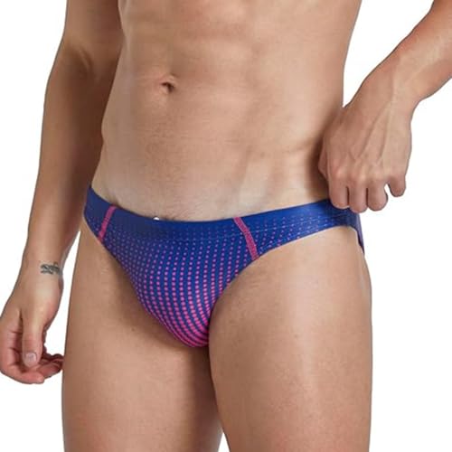 Mens Sexy Swim Briefs Low Rise Micro Bikini Comfy Printed Trunks Stretch Waist Lightweight Swimwear Shorts Bottoms2
