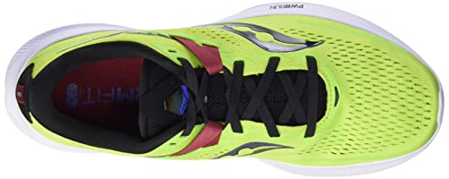Saucony Men's Ride 15 Running Shoe, Acid Lime/Spice, 11 #TOP4